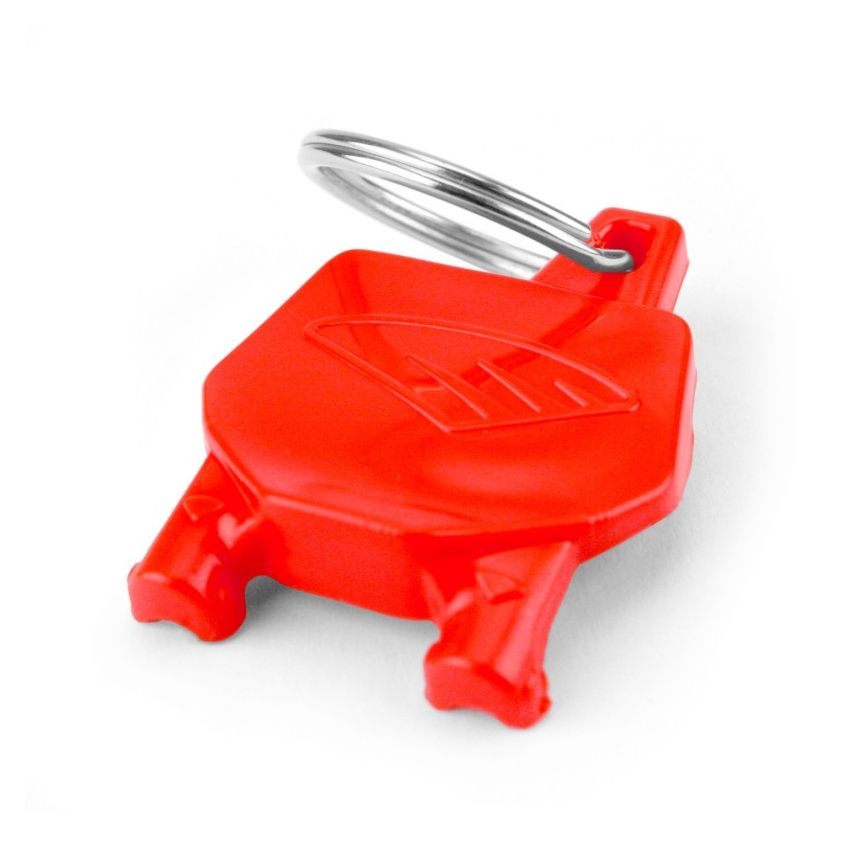 Cycra 1CYC-0002-32 Key Ring with Number Plate - Red