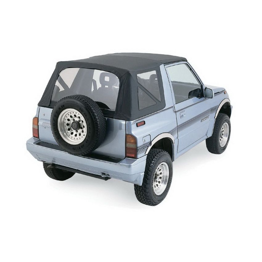 Rampage 1999-2004 Chevy Tracker Soft Top OEM Replacement - Black Diamond