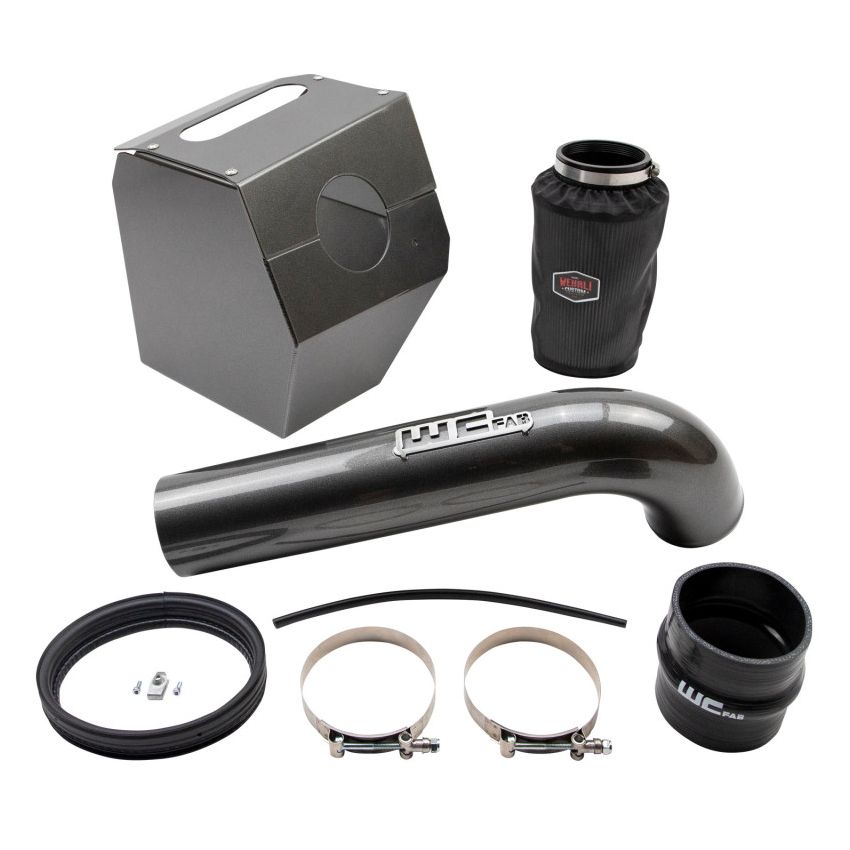 Wehrli WCF100344-GRY 17-19 Chevrolet 6.6L L5P Duramax 4in Intake Kit - WCFab Grey