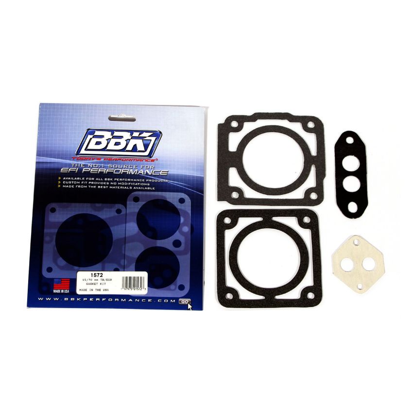 BBK Performance Parts 1572 1986-1993 MUSTANG THROTTLE BODY GASKET KIT 65 or 70MM