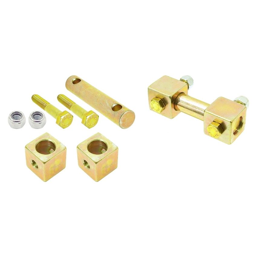 RockJock TJ/LJ/XJ/MJ Shock Bar Pin Eliminator Kit Front Pair