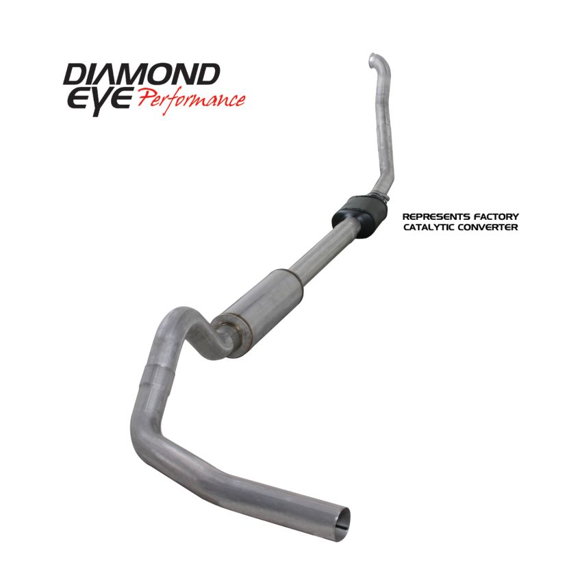 Diamond Eye Performance K4306A Diamond Eye KIT 4in TB SGL AL: 94-97 FORD 7.3L F250/F350 PWRSTROKE NFS W/ CARB EQUIV STDS
