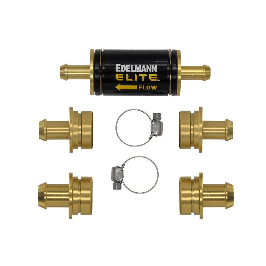 Edelmann 70699 Premium Universal Aluminum Dual Filteration In-line Filter w/ Magnet