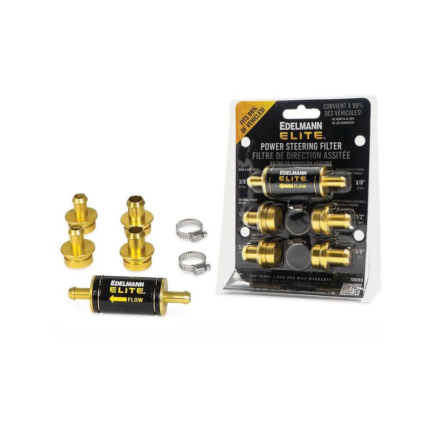 Edelmann 70699 Premium Universal Aluminum Dual Filteration In-line Filter w/ Magnet