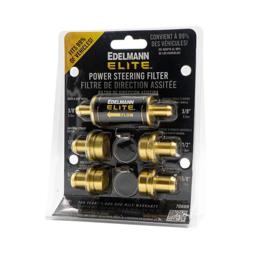 Edelmann 70699 Premium Universal Aluminum Dual Filteration In-line Filter w/ Magnet