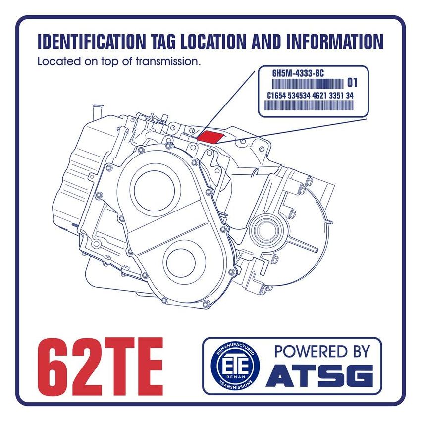 ETE Reman T151401 62TE Automatic Transmission Assembly