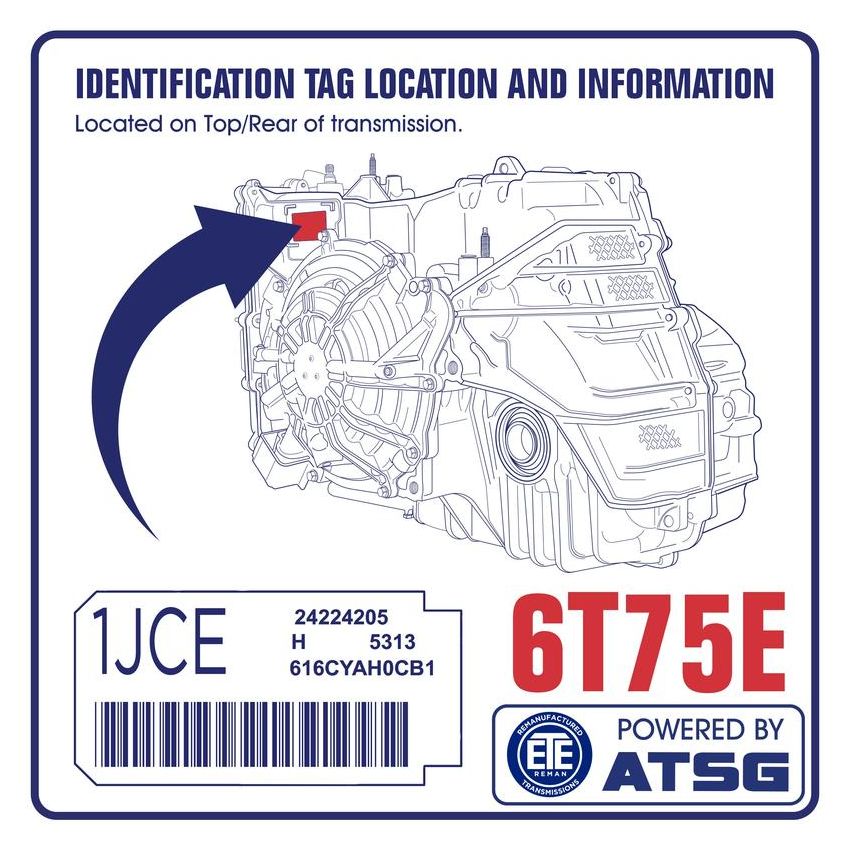 ETE Reman T281608 6T75E Automatic Transmission Assembly