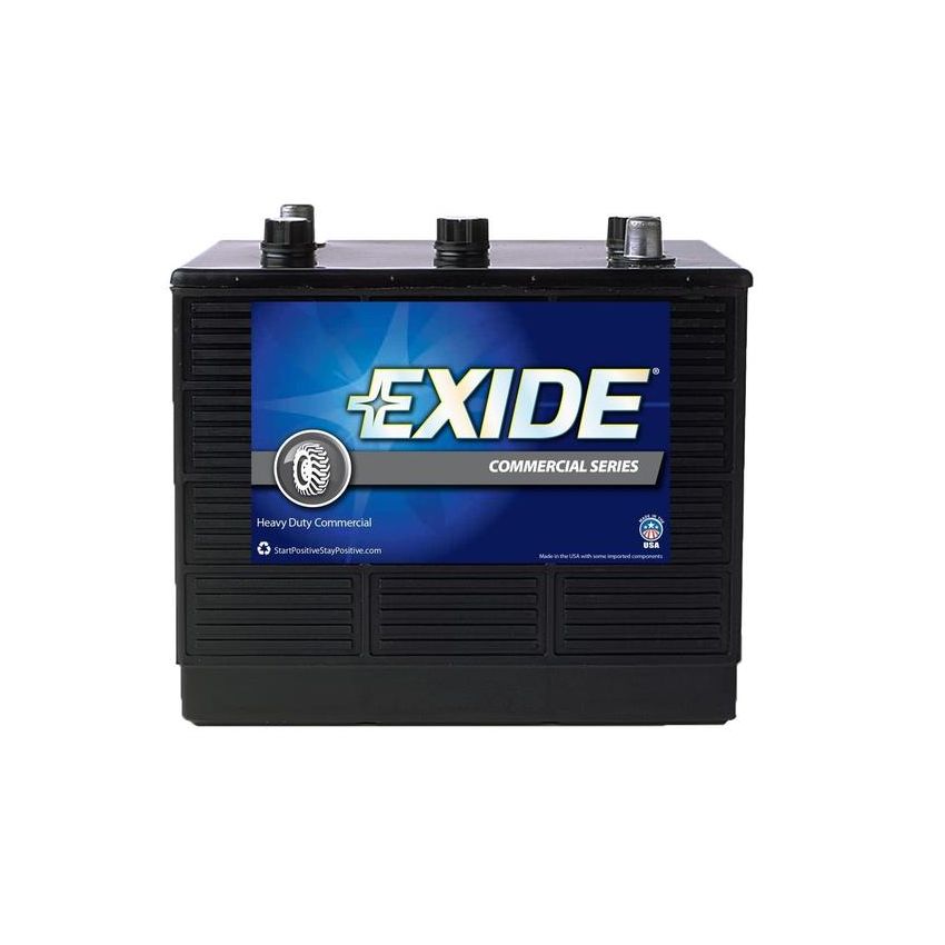 EXIDE BATTERY 2 HD/ Commercial 6V GRP:2 CCA:625 AH:77 RC:150 FLOODED Term:A