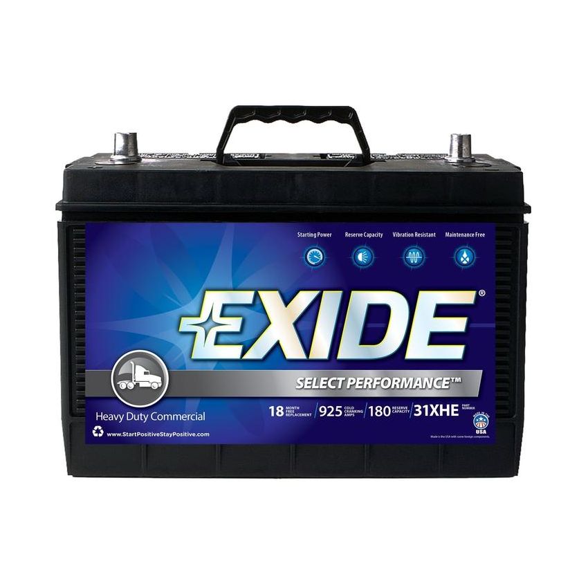EXIDE BATTERY S31XHE Sprinter GRP:31 CCA:950 AH:92 RC:180 FLOODED Term:A