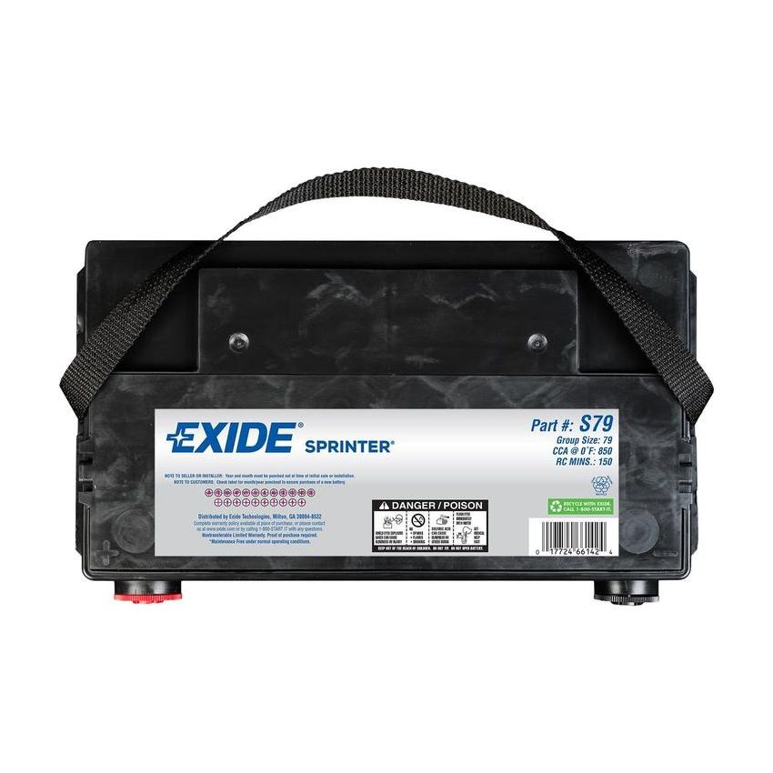 EXIDE BATTERY S79 Sprinter GRP:79 CCA:850 AH:78 RC:150 FLOODED