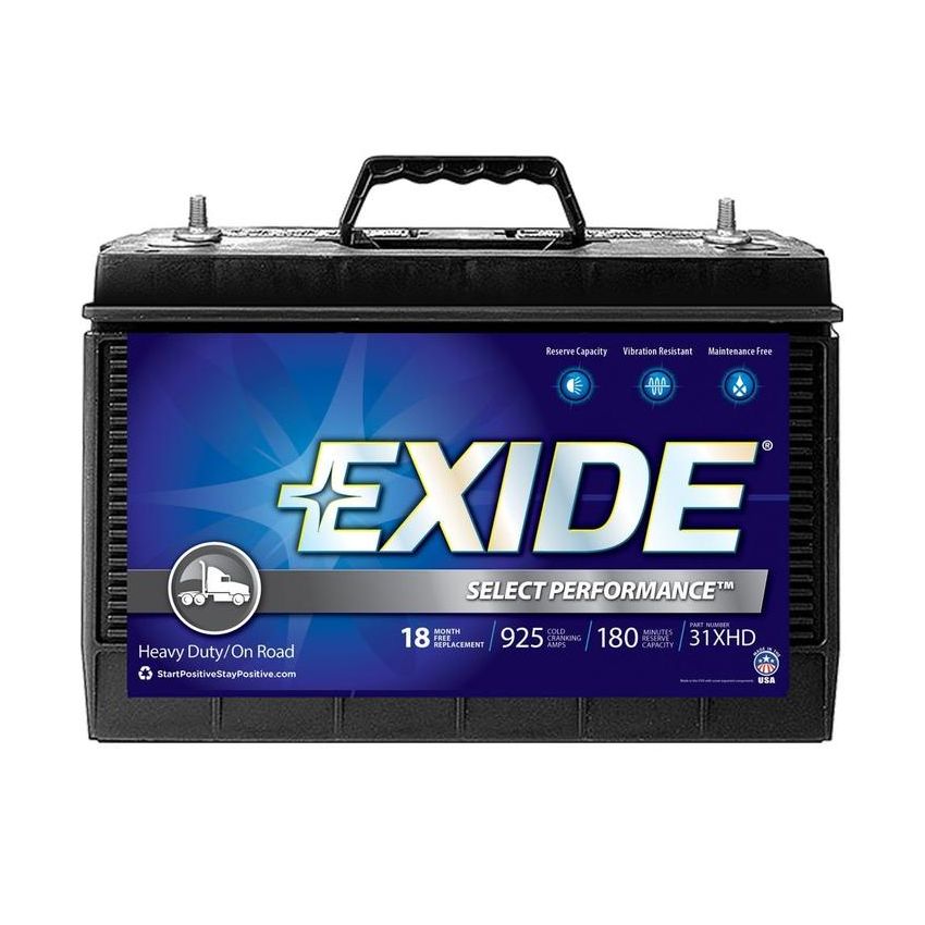 EXIDE BATTERY SX31XHD Sprinter Max GRP:31 CCA:950 AH:99 RC:195 FLOODED Term:T