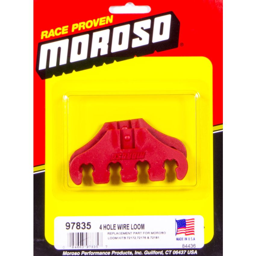 MOROSO MOR97835 Red 4-Hole Wire Loom