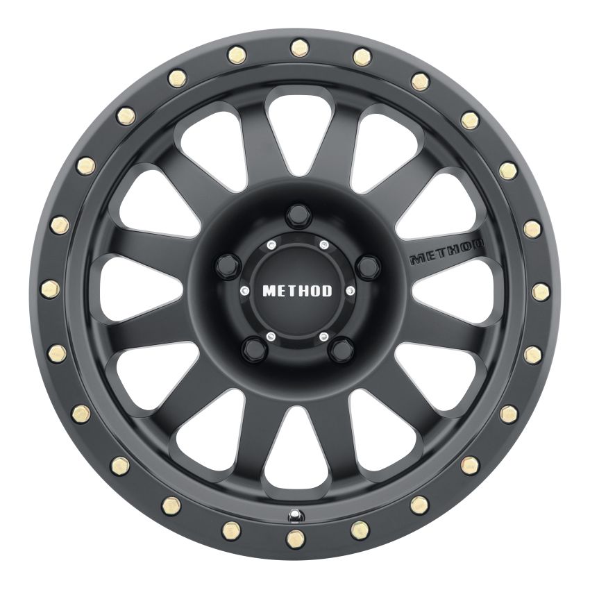 Method Wheels MR30478558500 Method MR304 Double Standard 17x8.5 0mm Offset 5x150 116.5mm CB Matte Black Wheel