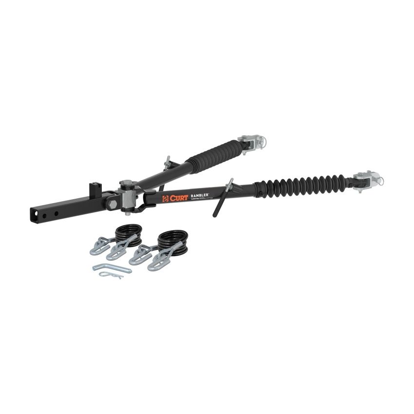 RockJock RJ-70001 Curt Rambler Steel RV Tow Bar 7500lbs 2in Shank