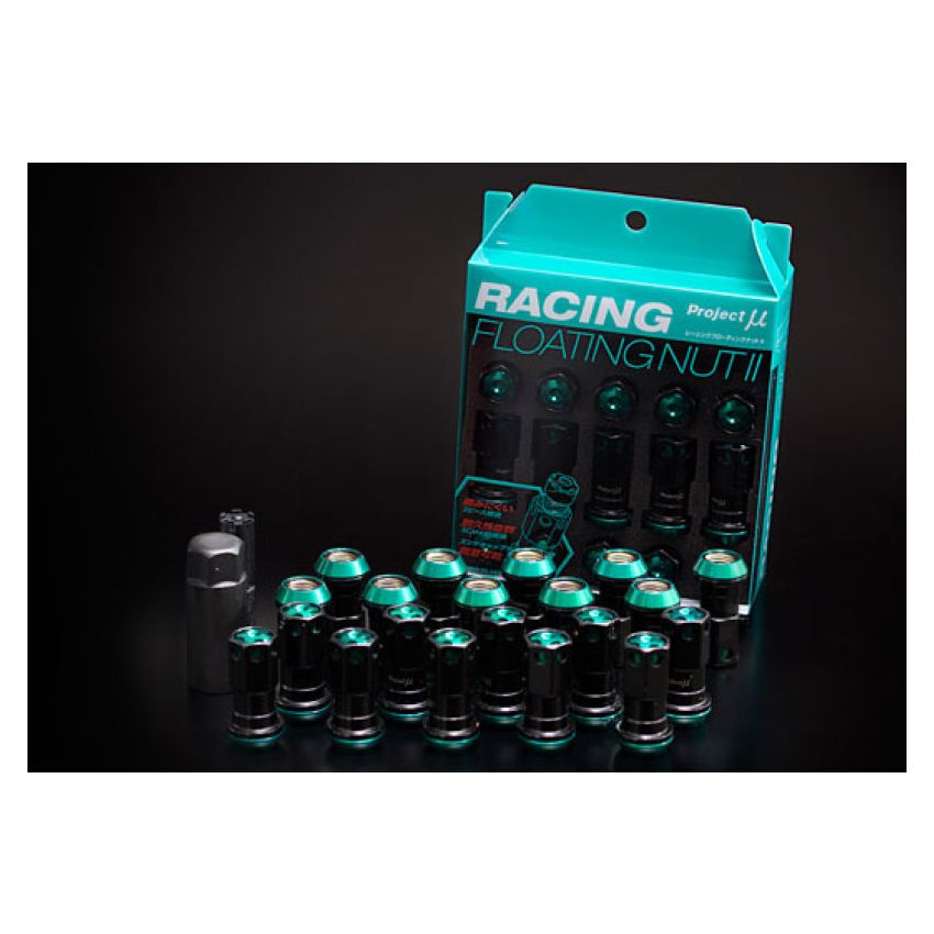 Project Mu Racing Floating Lug Nut II M12 x 1.5 - Black