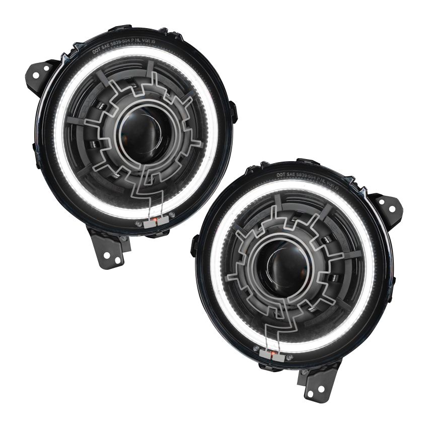 Oracle Lighting 5839-111 Oculus Heated Lens Bi-LED Projector Headlights-Jeep Wrangler JL/Gladiator JT