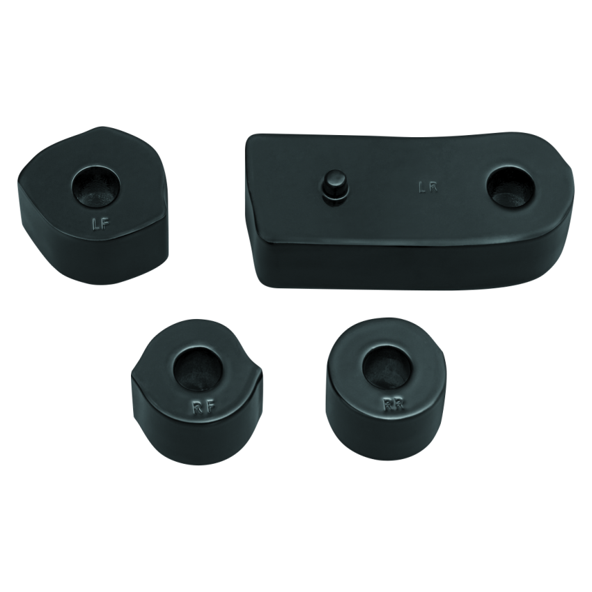 Kuryakyn 7508 Driver Floorboard Spacers 18-Up Softail Models Gloss Black