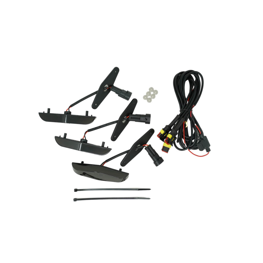 Cali Raised LED CR3686 Cali Raised 14-24 Toyota 4Runner Grille Raptor LED Light Kit - Smoked / With Add A Fuse