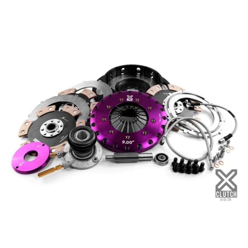 XCLUTCH XKCR23630-3E 09-13 Chevrolet Corvette ZR1 6.2L 9in Triple Solid Ceramic Clutch Kit