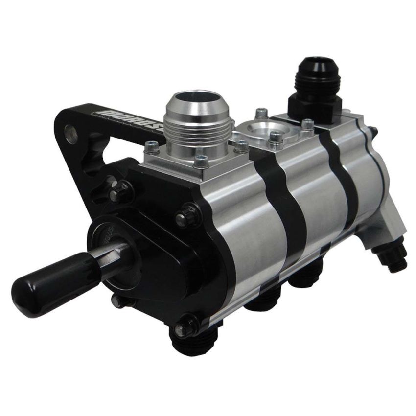 Moroso 22363 3 Stage Dry Sump Oil Pump w/Fuel Pump Drive - Tri-Lobe - Left Side - 1.200 Pressure