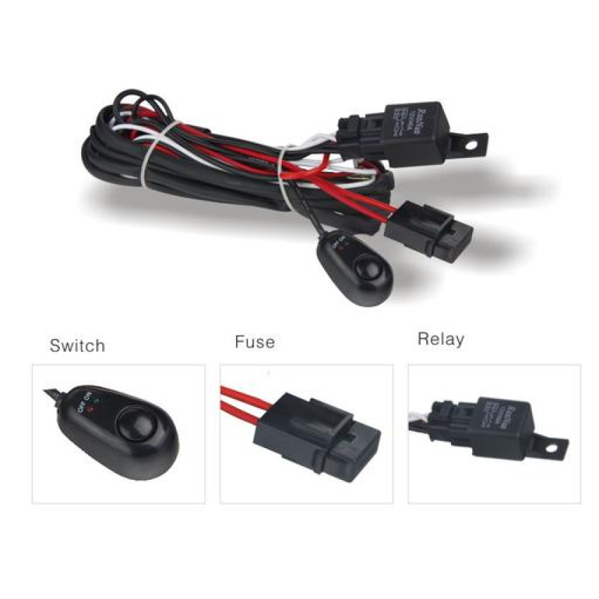 DV8 Offroad Wiring Harness w/ Relay & Switch