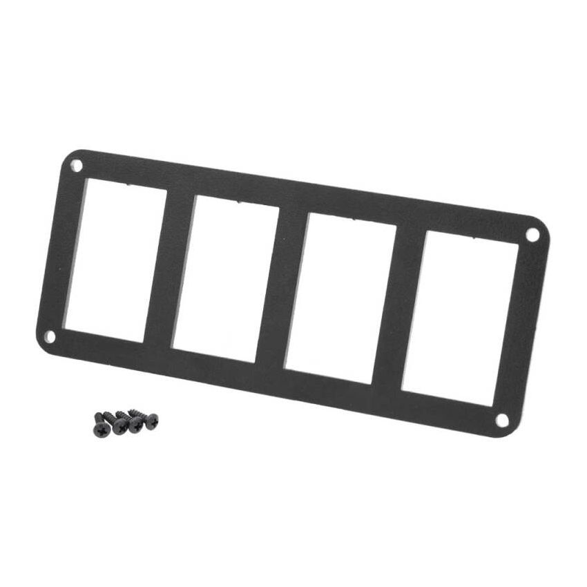 Rugged Radios MT-SW-BEZ-4 Rocker Switch Panel Bezel for OBS Ford Bronco F150 and F250 Dash