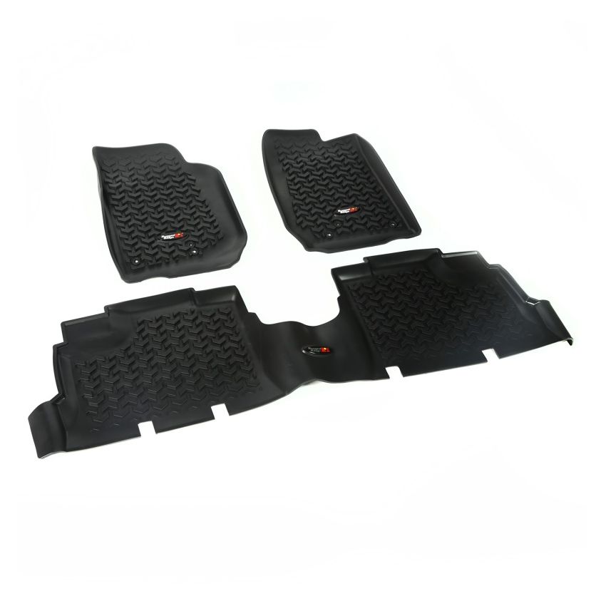 Floor Liner Kit Black 4 Door 07-18 Jeep Wrang