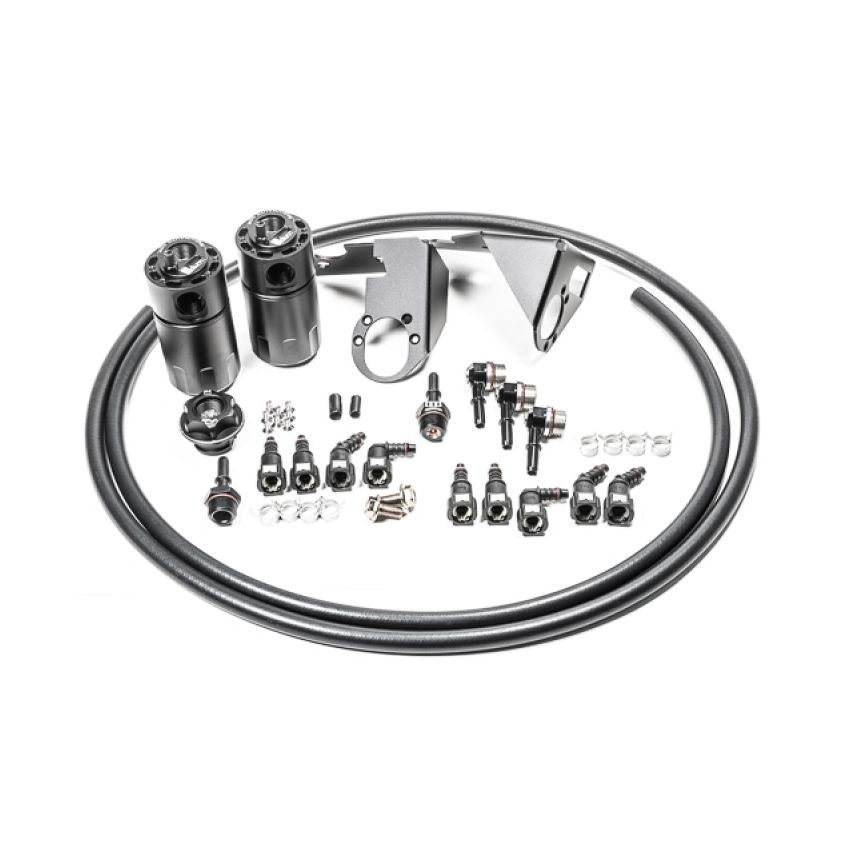 Radium Engineering 20-0787-FL 05-13 Chevrolet Corvette Fluid Lock Dual Catch Can Kit