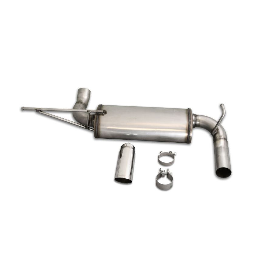 JBA 07-18 Jeep Wrangler JK 3.8L/3.6L 304SS Single Rear Exit Axle Back Exhaust