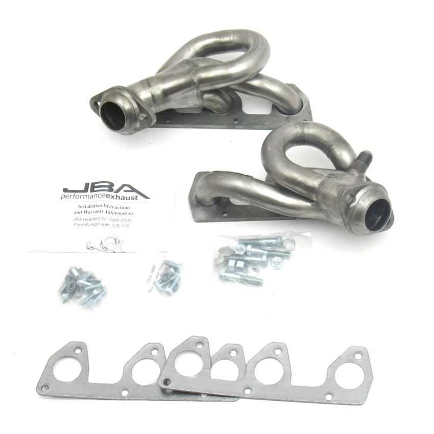 JBA 98-01 Ford Ranger 3.0L V6 w/EGR 1-1/2in Primary Raw 409SS Cat4Ward Header