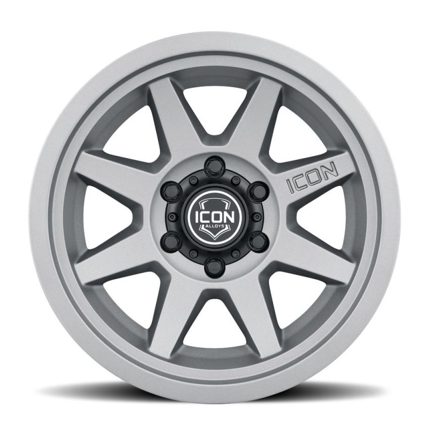 ICON Rebound 17x8.5 6x5.5 0mm Offset 4.75in BS 106.1mm Bore Charcoal Wheel