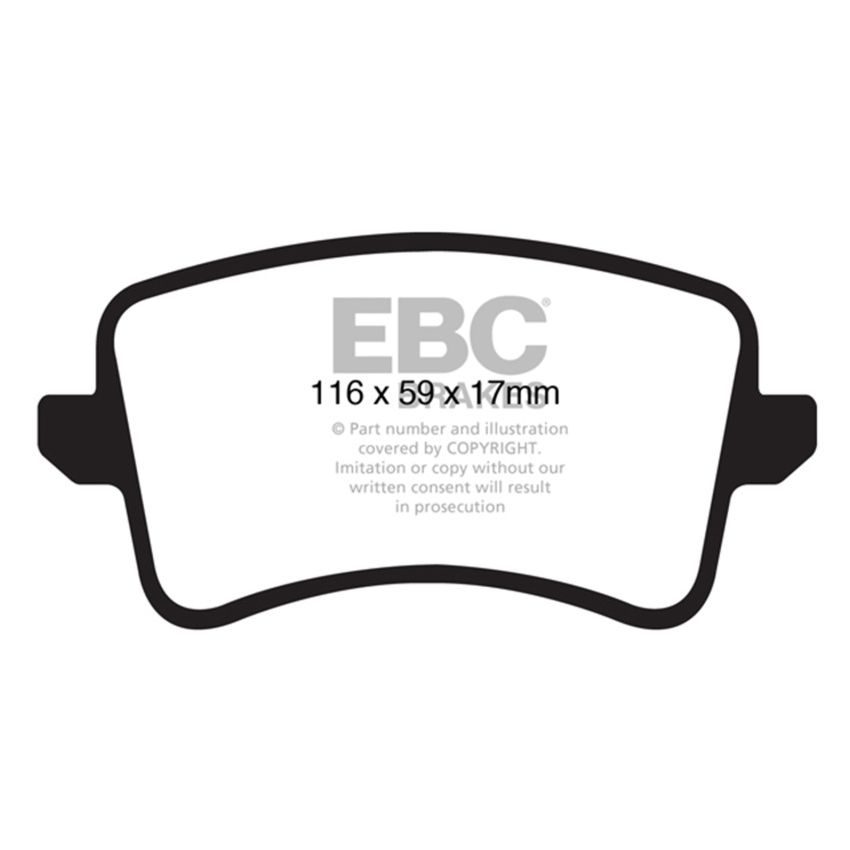 EBC UD1386 09-11 Audi A4 2.0 Turbo Ultimax2 Rear Brake Pads