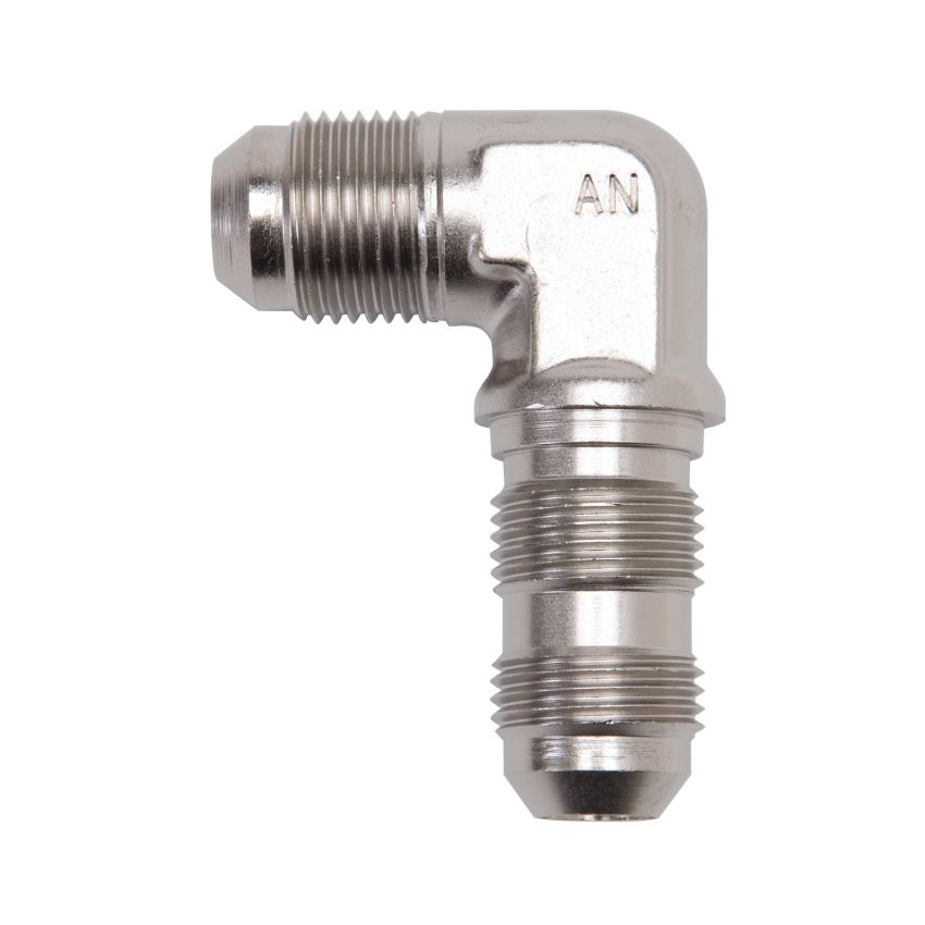 Russell Performance -3 AN 90 Degree Flare Bulkhead (Endura)