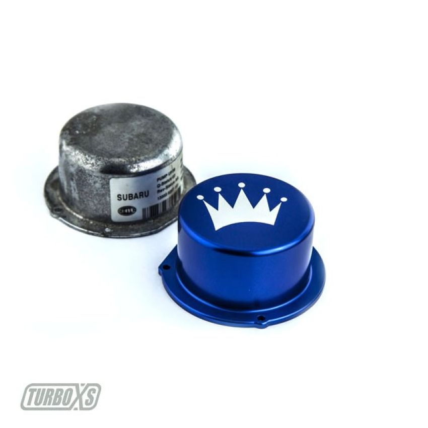 Turbo XS 15-16 Subaru WRX Billet Aluminum Vacuum Pump Cover - Blue
