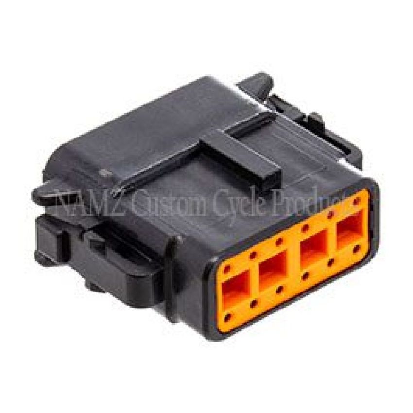 NAMZ MDP-12B Deutsch DTM 12-Position Plug w/12 Stamped Terminals & Wedgelock - Black (HD 74119-98BK)