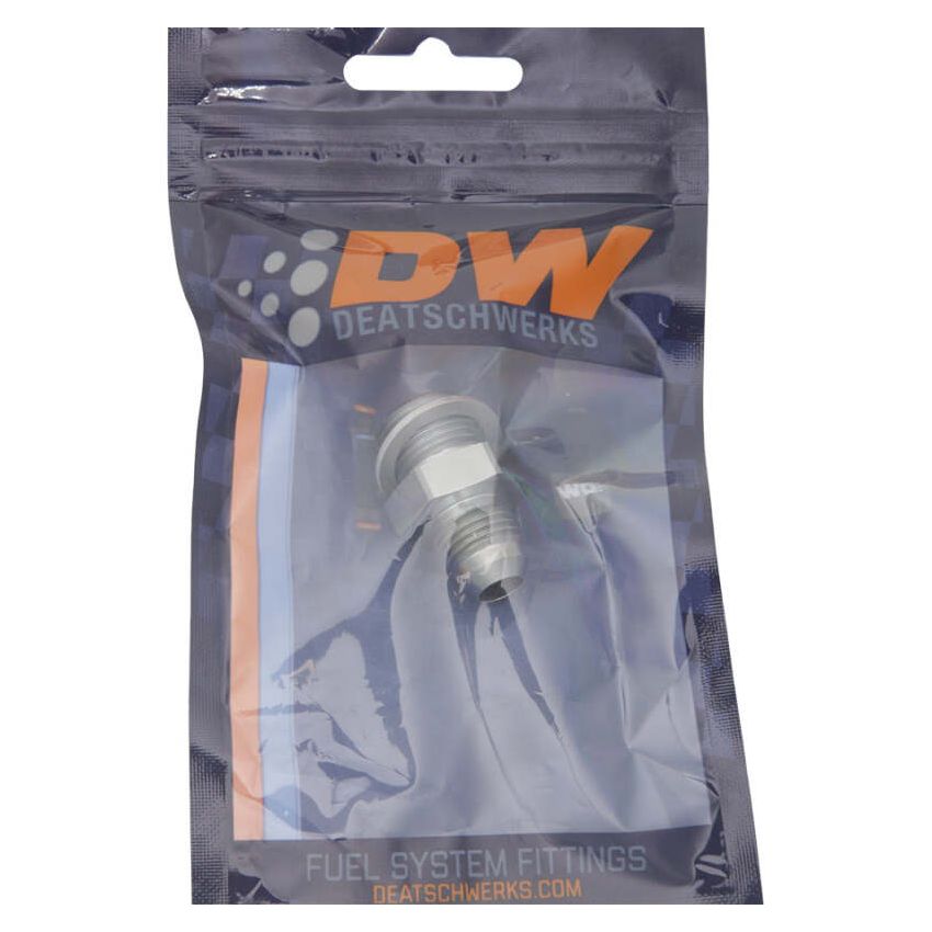 DeatschWerks 6-02-0615 6AN Male Flare to M16 X 1.5 Male Metric Adapter (Incl. Crush Washer) - Titanium