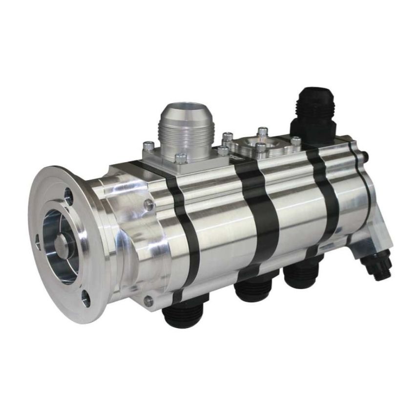 Moroso 22393 Tri-Lobe Dry Sump 3-Stage Oil Pump for Procharger V-Band 1.200