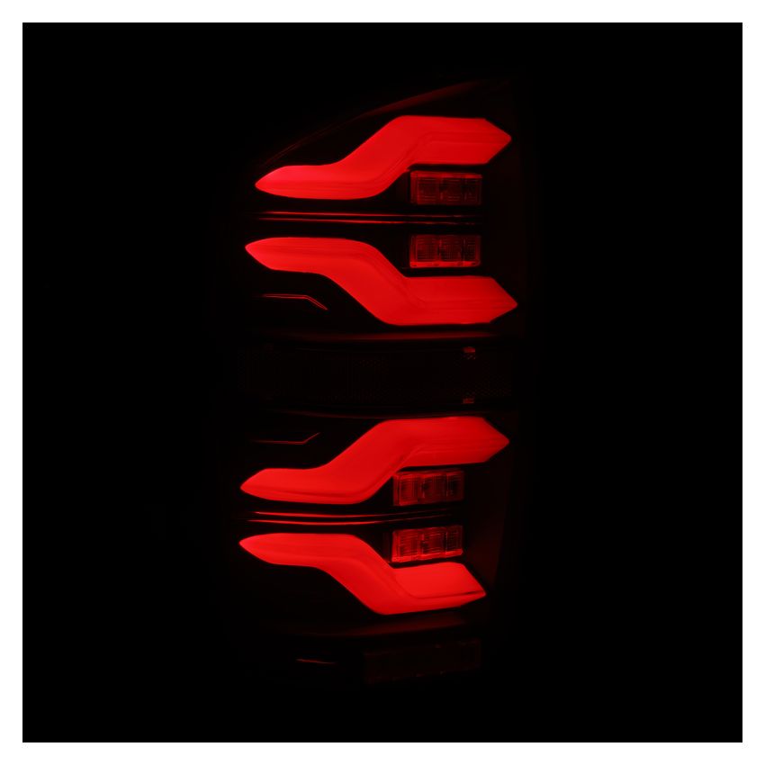 AlphaRex 16-21 Toyota TacomaLUXX LED Taillights Blk w/Activ Light/Seq Signal