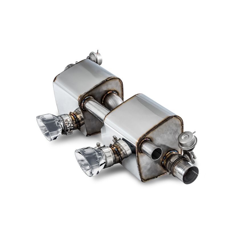 AWE Tuning 3025-32018 Porsche 911 (991.2) Carrera / S SwitchPath Exhaust for PSE Cars - Chrome Silver Tips