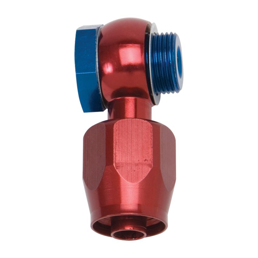 Russell Performance -6 AN Carb Banjo Adapter Fitting (Red/Blue)