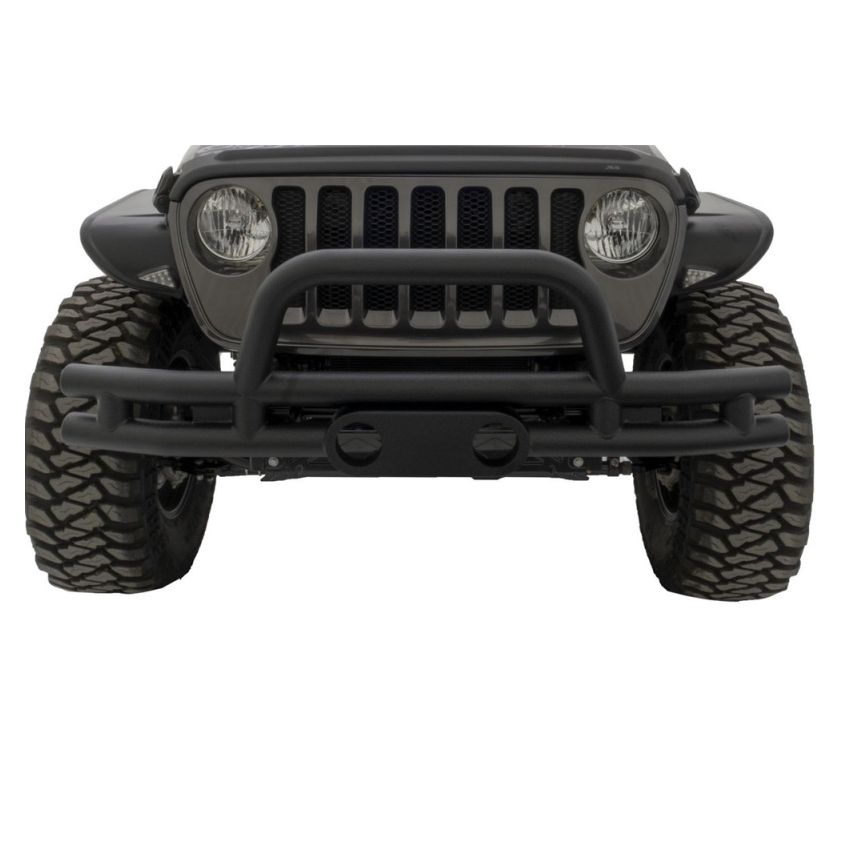 Rampage 86620 2007-2018 Jeep Wrangler(JK) Double Tube Bumper Front - Black
