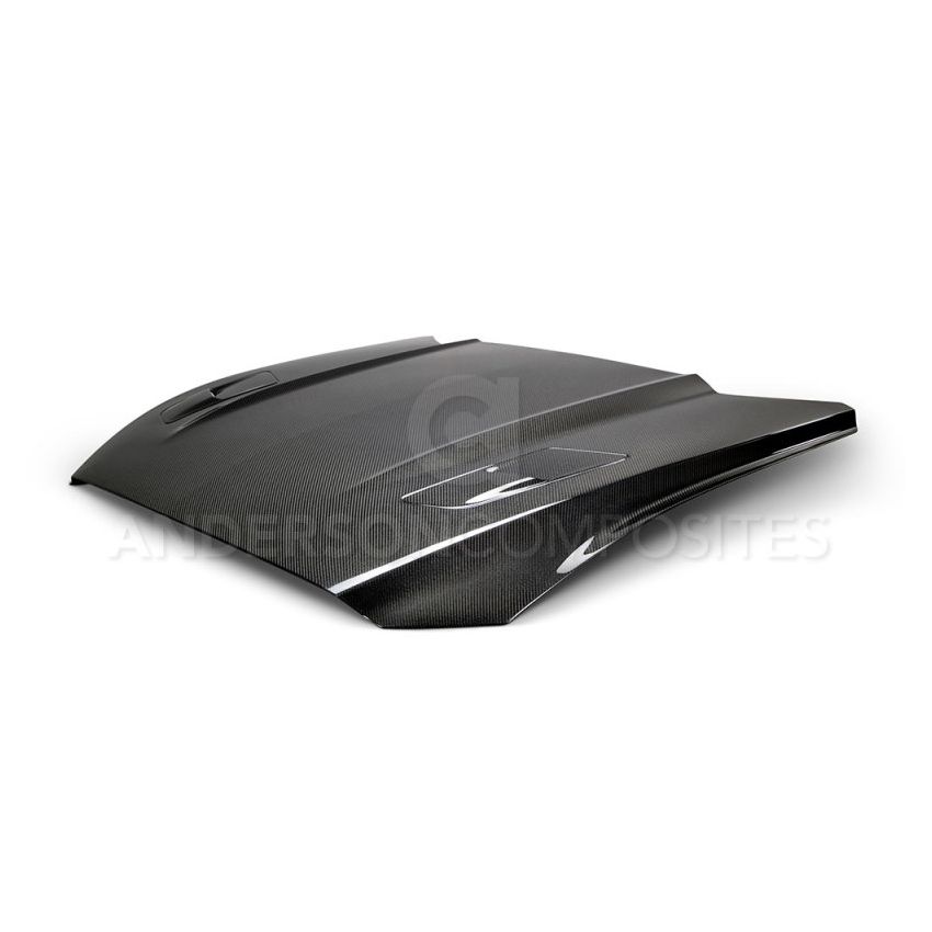 Anderson Composites 2015-2017 Ford Mustang Double Sided Carbon Fiber Type-OE Style Hood