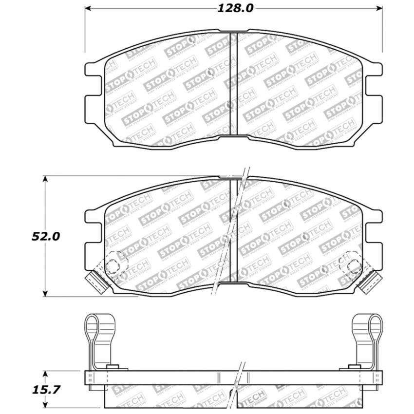 Stoptech 309.04840 Performance 4/89-99 Mitsubishi Eclipse GST Front Brake Pads