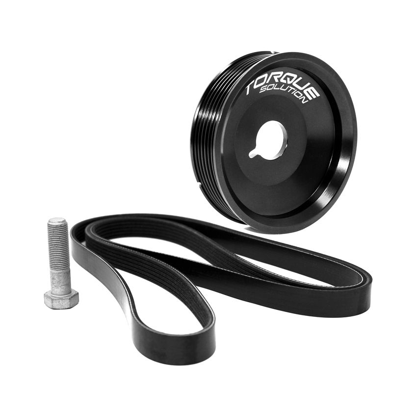 Torque Solution Underdrive Crank Pulley Kit Porsche Boxster/Cayman/996/997 w/AC (Excl Turbo Engines)