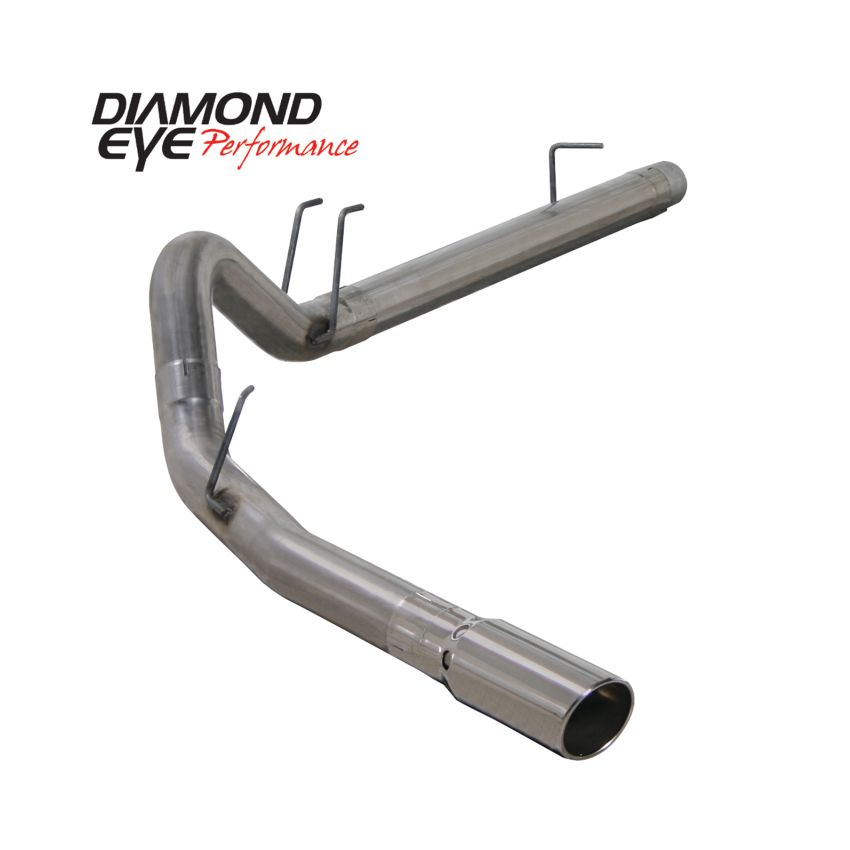 Diamond Eye Performance K4360S Diamond Eye KIT 4in DPF-BACK SGL SS 08-09 6 4L F250/F350 PCKGD BX46X14X14OD EL-PL 44inX13 5inX13 5in
