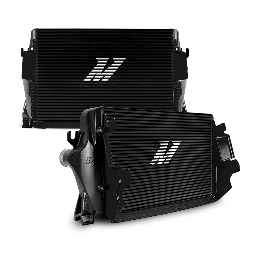 Mishimoto MMINT-RAM-19KBKWBK 2019+ Dodge Ram 6.7L Cummins Intercooler Kit / BK Cooler - WBK Pipes