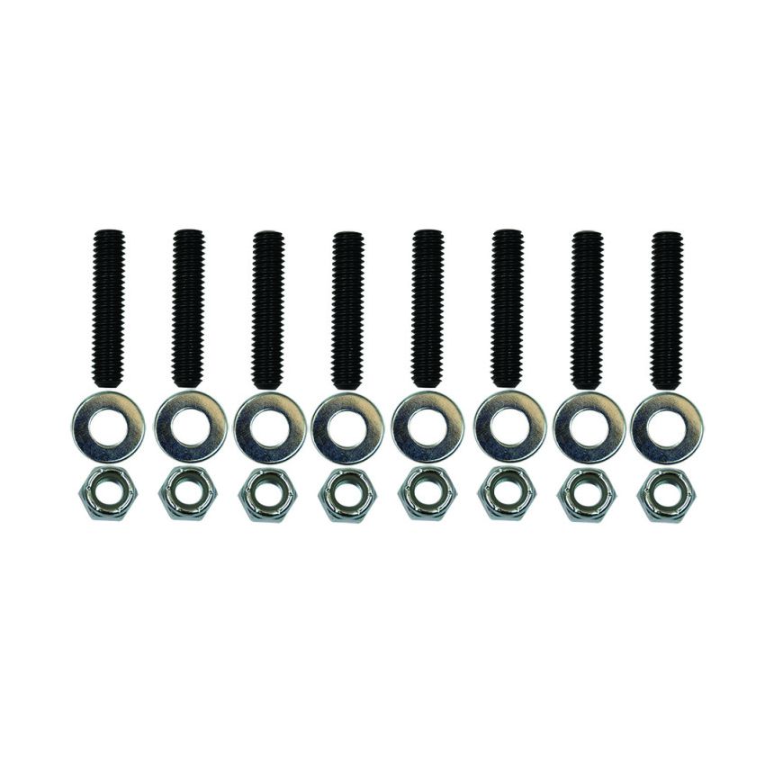 Moroso 38850 Pontiac Valve Cover Stud Kit w/ Broached Studs/Washers/Nylock Nuts