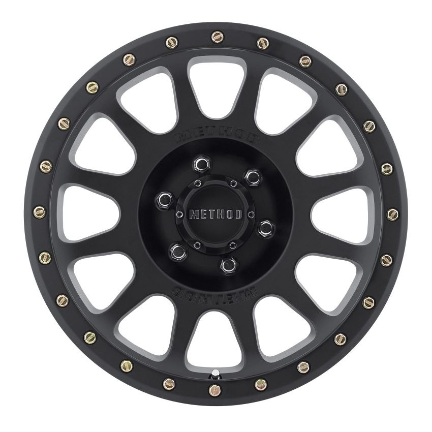 Method MR305 NV 18x9 0mm Offset 6x135 94mm CB Method Matte Black Street Loc Wheel