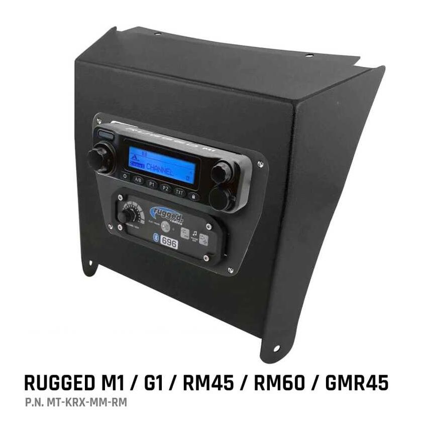 Rugged Radios MT-KRX-MM-RM Kawasaki KRX Multi-Mount Kit - Rugged M1/G1/RM45/RM60/GMR45