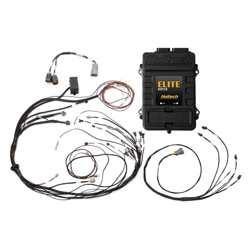 Haltech HT-150988 Elite 1500 Terminated Harness ECU Kit w/ Square EV1 Injector Connectors